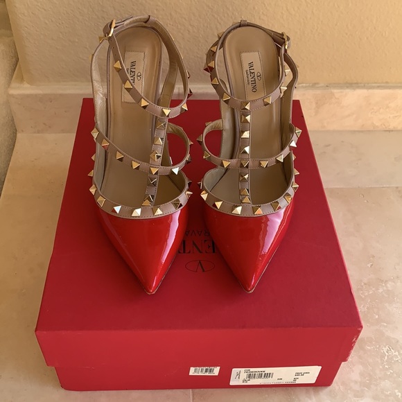 Authentic Valentino rockstud heels, sz 40. - Picture 5 of 11